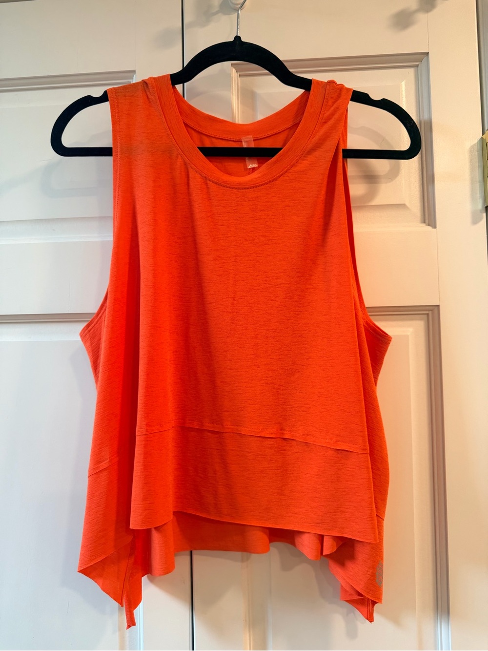 Free People Orange Layered Sleeveless Tank